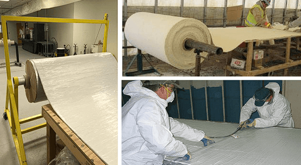 Aerogel blanket prefabrication at Qidong workshop — precision cutting, shaping, and quality inspection